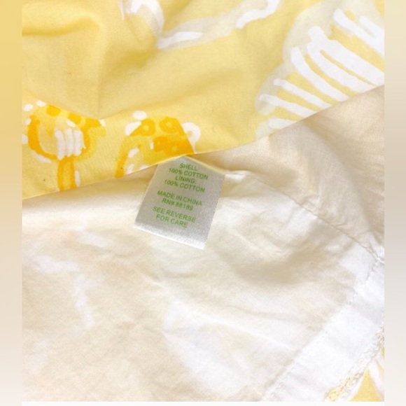 Lilly Pulitzer Yellow Sandra Floral One-Shoulder Dress - Picture 7 of 7